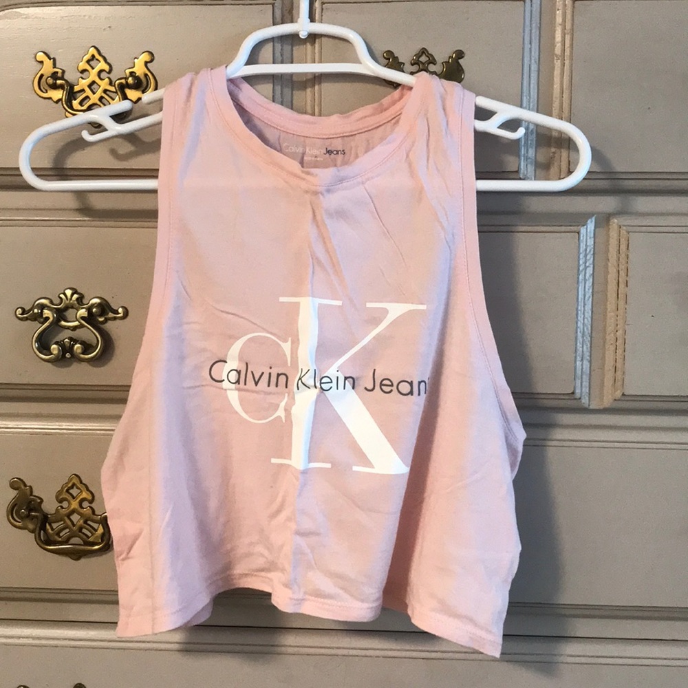 Calvin Klein cropped muscle top